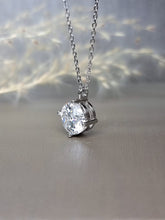 Load image into Gallery viewer, 3.00ct Round Brilliant Cut Intersectional 4-Prong Classic Moissanite Diamond Necklace
