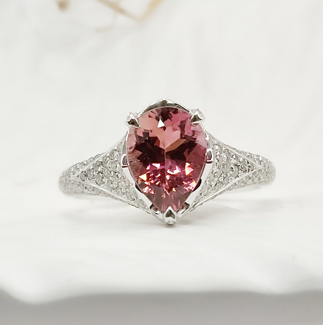 Pink Tourmaline Ring